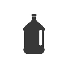 Aufkleber - bottle icon symbol template black color editable. simple logo vector illustration for graphic and web design.