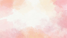 Colorful Pink Watercolor Background For Valentine Day Or Wedding