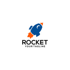 Wall Mural - Rocket Logo Template