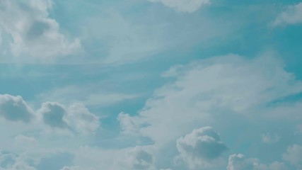 Wall Mural - full hd timelapse spring and summer season concept from moving of beauty cloudy with sunlight soft f