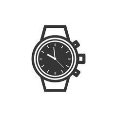 Aufkleber - Wristwatch icon symbol template black color editable. simple logo vector illustration for graphic and web design.