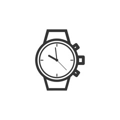 Aufkleber - Wristwatch icon symbol template black color editable. simple logo vector illustration for graphic and web design.