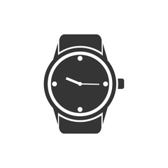 Poster - Wristwatch icon symbol template black color editable. simple logo vector illustration for graphic and web design.