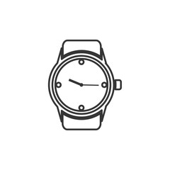 Aufkleber - Wristwatch icon symbol template black color editable. simple logo vector illustration for graphic and web design.