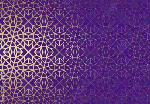 Cuadros en Lienzo Abstract background with islamic ornament, arabic geometric texture
