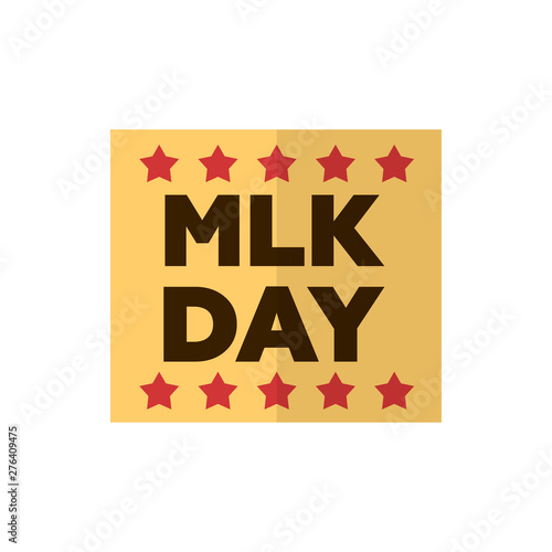 Fotomural martin luther king day flat vector icon