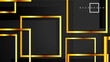 © artnoy - Vector Modern Abstract Squares Backgrounds . with a black and gold color gradient. eps 10 template