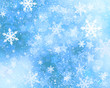 © iksic606 - Beautiful background with winter decorative snowflakes