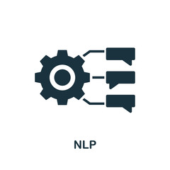 Nlp vector icon symbol. Creative sign from crm icons collection. Filled flat Nlp icon for computer and mobile