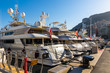 Superyachts seen in Yacht Club de Monaco Marina in Monaco