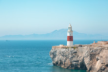 Lighthouse Of Gibraltar In Spain / England - Point Of Europe
