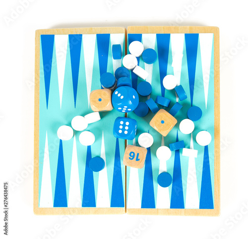 Fotomural Backgammon playing field and dices