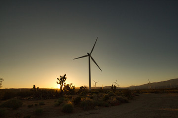 Wind power turbines