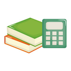 Poster - text book school with calculator math