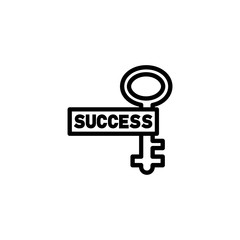 Sticker - Success line icon