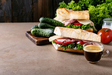 Wall Mural - Homemade sandwich