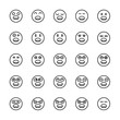 © bigpa - emoticon icons line circle buttons