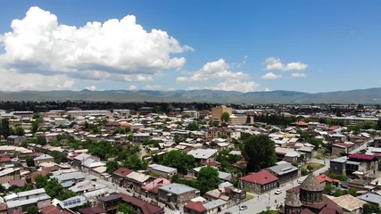 Wall Mural - Aerial view on Armenian City GYUMRI