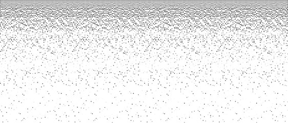 Falling Pixels. Pixel Abstract Mosaic Gradient Design. Halftone effect. From chaos to order. Big data, smart system. 