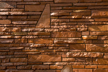 Brick wall pattern for background.