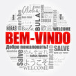 © dizain - Bem-Vindo (Welcome in Portuguese) word cloud in different languages