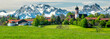 Panorama Landschaft in Bayern bei Seeg im Allgäu
