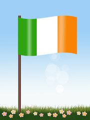 Poster - illustration of Irish flag