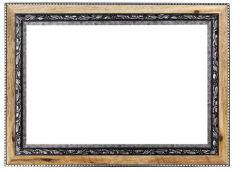 Wall Mural - Picture frame or Portrait frame isolated on white background.Clipping path.