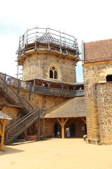 Canvas Print - Chantier du château de Guédelon, Bourgogne 