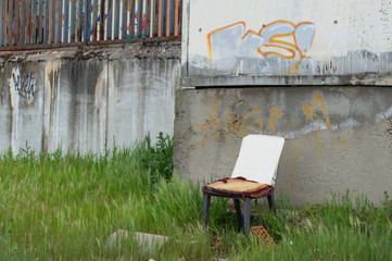 Salamanca, España, Abril 22, 2015: Chair.