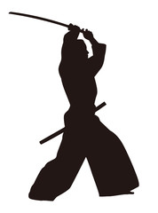 Samurai Swordsman Silhouette