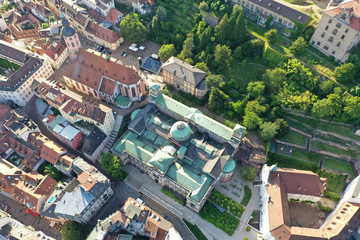 Wall Mural - aerial view to spa Baden-Baden south Germany