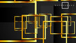 © artnoy - Vector Modern Abstract Squares Backgrounds . with a black and gold color gradient. eps 10 template
