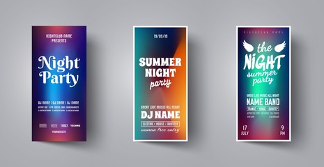 Wall Mural - Party flyer,poster template.Abstract background design banner for music night club,disco club,dance event,invitation,dj card,holiday,celebration,entertainment,show,concert.Modern vector illustration.