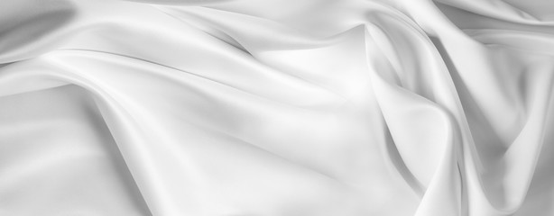 white silk fabric lines