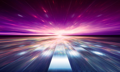 Wall Mural - time warp, traveling through space and time. portal to another world or dimension