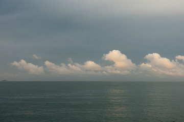 beautiful blue sea and sky landscape