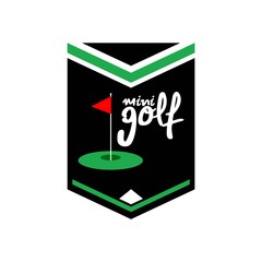 Wall Mural - mini golf emblem design