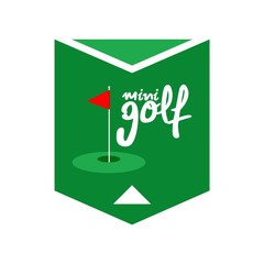 Wall Mural - mini golf emblem design