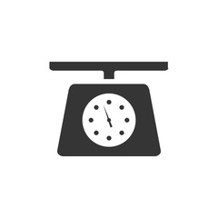 Poster - Weight scale icon symbol template black color editable. simple logo vector illustration for graphic and web design.