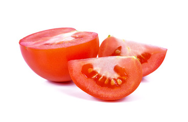  Tomato isolated on white background