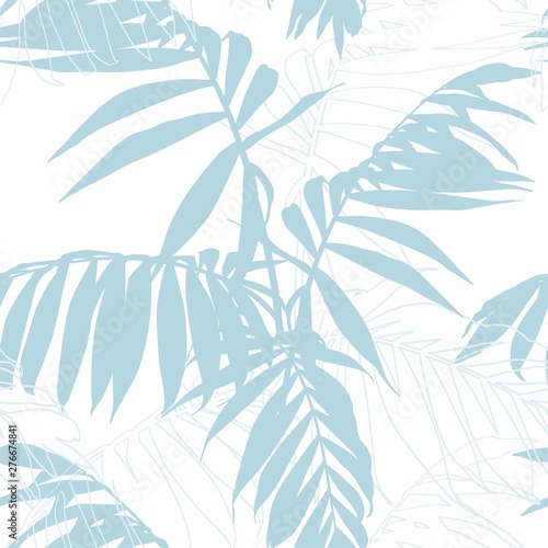 Nature Seamless Pattern Hand Drawn Tropical Summer Background Baby Blue Palm Tree Leaves Line Art White Background Buy This Stock Illustration And Explore Similar Illustrations At Adobe Stock Adobe Stock,Make Funny Faces Clipart