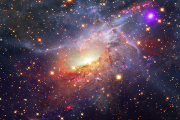 amazing galaxy. stars, nebula and gas. the elements of this image furnished by nasa.