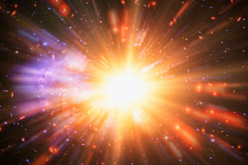 Wall Mural - star splash. the elements of this image furnished by nasa.