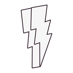 Poster - thunderbolt comic pop art on white background