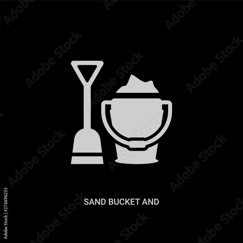 white sand bucket