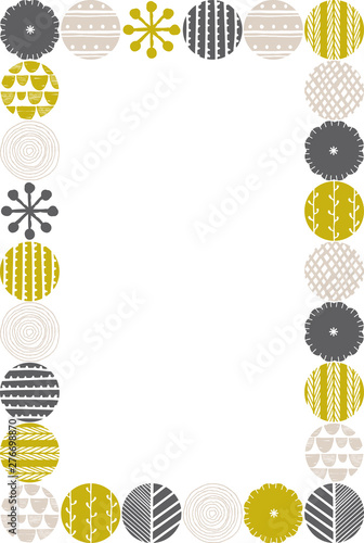 ナチュラルなパターンのフレーム