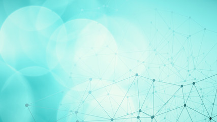 Wall Mural - circles connected lines communication technology presentation layout
