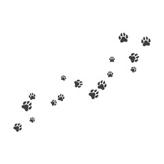 Paw background template illustration design 