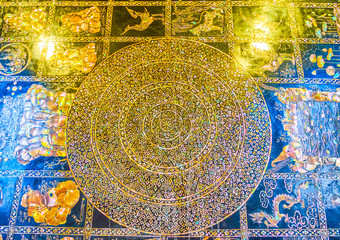 Canvas Print - The close-up of soles of Reclining Buddha in Wat Pho temple, Bangkok, Thailand